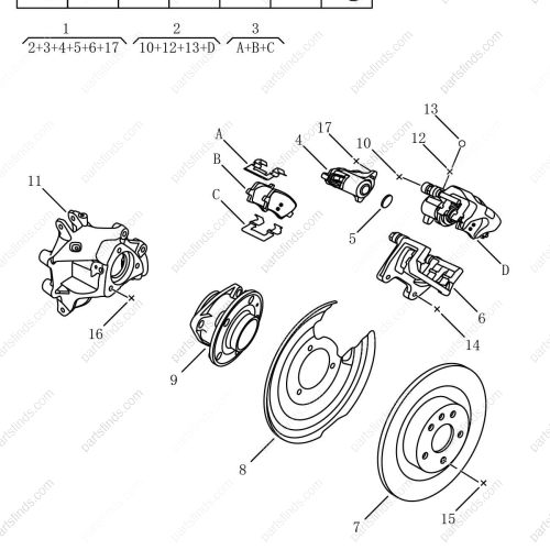 GEELY Wheel Cylinder OEM 4050556800 / 8890948100 FOR  Tugella