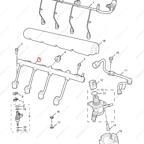 MG Fuel distribution pipe OEM 10604540 FOR  MG HS