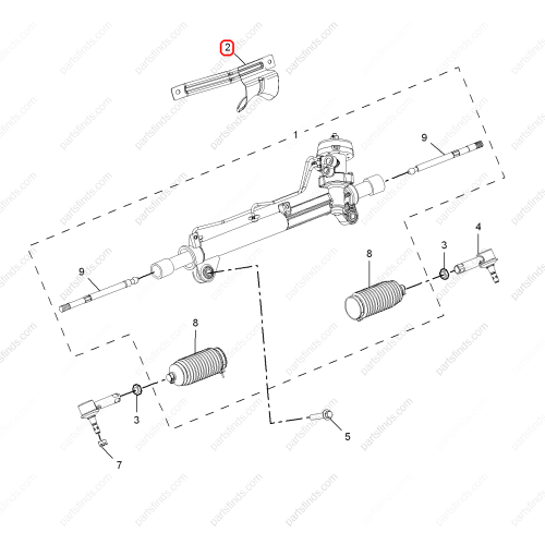 MG Steering rack heat shield OEM 50015834 FOR  MG350 MG5