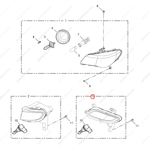 MG Fog lamp OEM 10071018 FOR  MG350