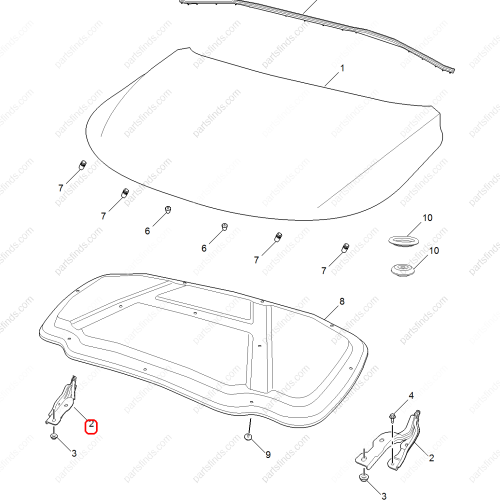 MG Hood hinge OEM 10155526SEPP FOR  MG6