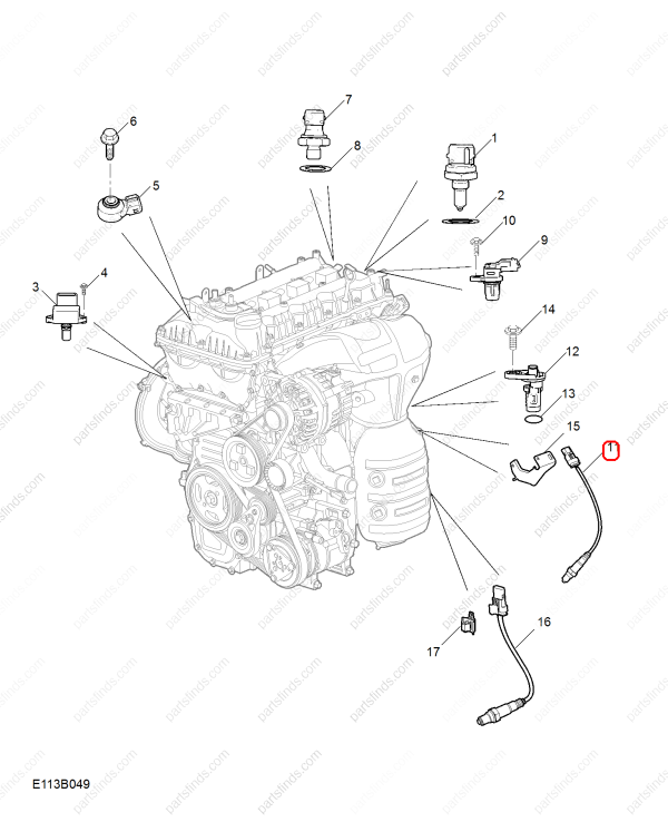 MG Oxygen sensor OEM 10353848 FOR  MG ZS MG5 MG GT