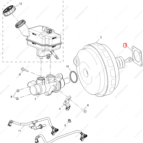 MG Brake booster gasket OEM 10171620 FOR  MG HS RX5 MG GS