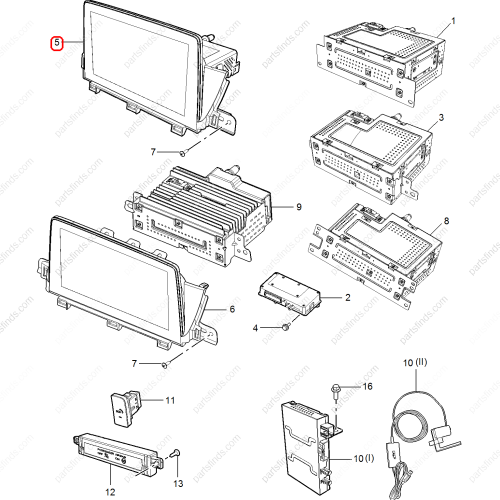 MG Multimedia player OEM 10567909 FOR  MG HS