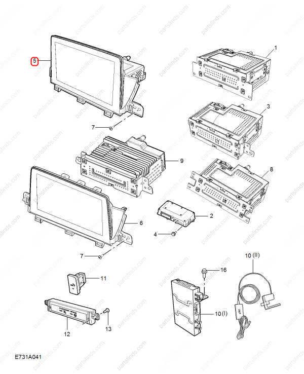 MG Multimedia player OEM 10567909 FOR MG HS