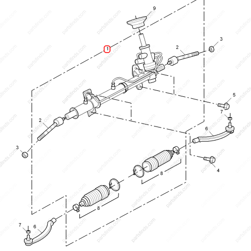 MG Steering gear OEM 10035577 FOR  MG550 MG6