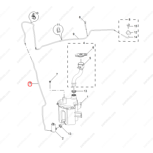 MG Wiper spray pipe OEM 50012397 FOR  MG350