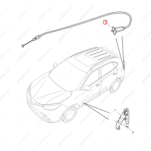 MG Fuel tank cap cable OEM 10096522 FOR  RX5 MG GS