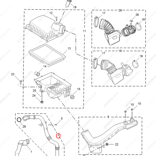 MG Intercooler Turbocharger Tube OEM 10429300 FOR  MG6