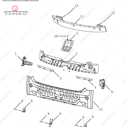 GEELY Rear spoiler OEM 5052002600 / 106203044902 FOR  Emgrand GT