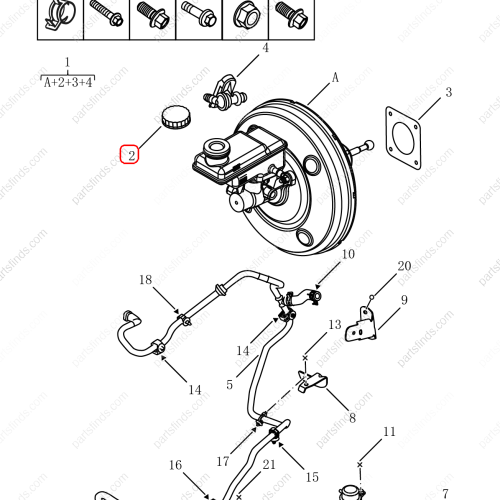 GEELY Brake fluid reservoir cap OEM 4056046100 / 1114000494 FOR  Binrui