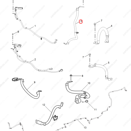 MG Battery cable OEM 10633319 FOR  MG5 MG HS