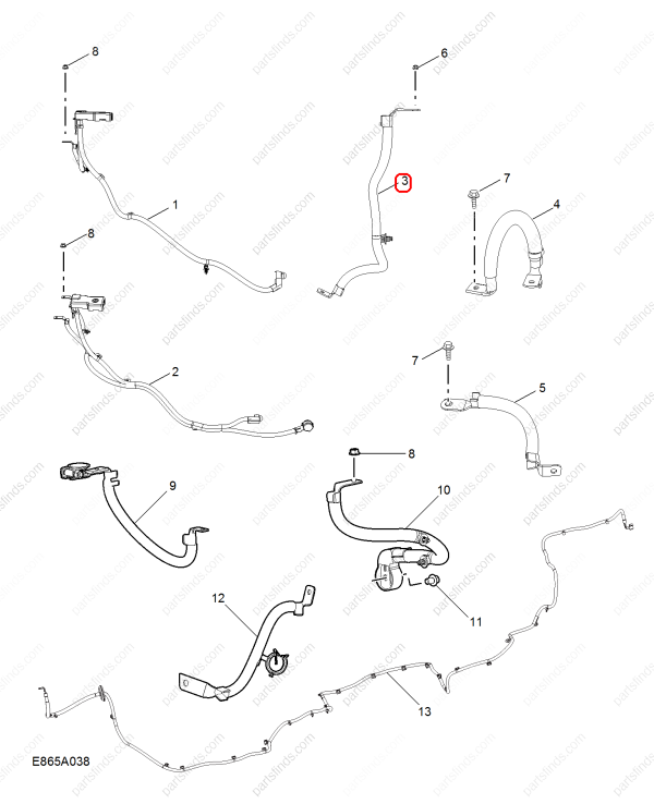 MG Battery cable OEM 10633319 FOR MG5 MG HS