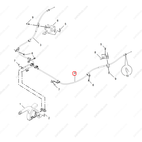 MG Parking Brake Cable OEM 10262247 FOR  MG350