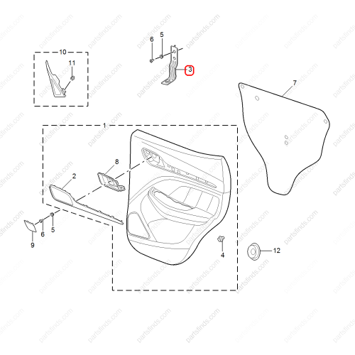 MG Bracket OEM 10229317 FOR  MG ZS