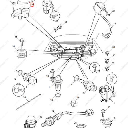 MG Intake air pressure sensor OEM 10013591 FOR  MG550 MG6