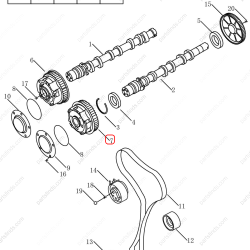 GEELY Camshaft adjuster OEM 1046024100 / 31465714 FOR  Coolray