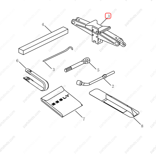 GEELY Jack OEM 9010509100 / 101803134080 FOR  Emgrand X7 Sport