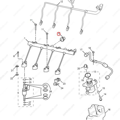 MG Fuel pressure sensor OEM 10899141 FOR  MG ZS MG6 MG HS RX5