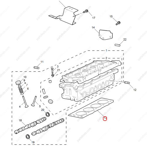 MG Cylinder head gasket OEM LVB90025A FOR  MG550 MG6