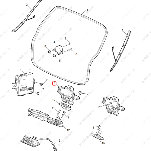 MG Trunk Lock Actuator OEM 10447821 FOR  MG HS