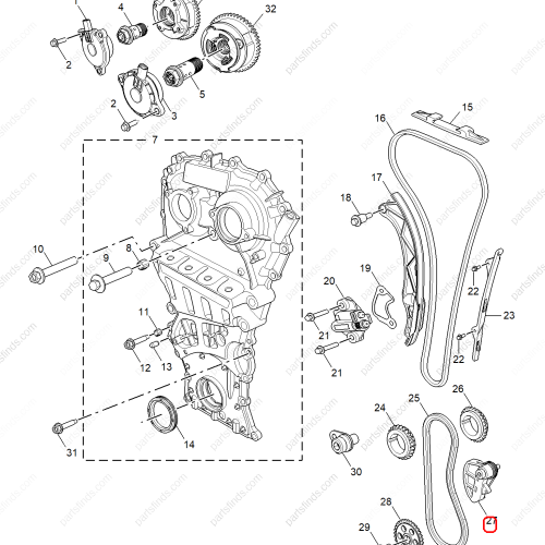 MG Oil pump chain top OEM 10786210 FOR  MG5