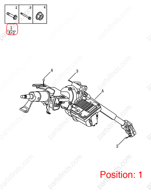 GEELY Steering column OEM 4030032200 / 8889790121 FOR Coolray