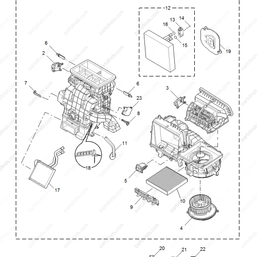 MG Evaporator assembly OEM 10761434 FOR  MG6