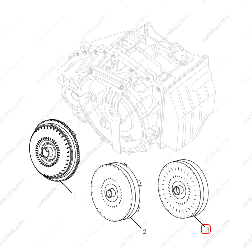 GEELY Hydraulic torque converter OEM 3047502200R FOR  Emgrand GT