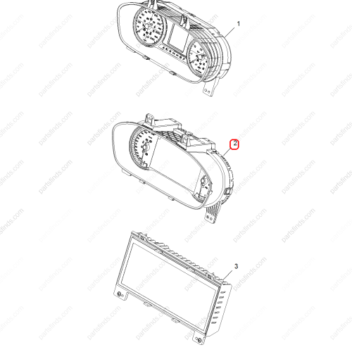 MG Combination instrument assembly OEM 10503535 FOR  MG6