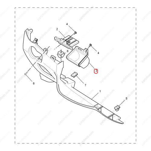 MG STORAGE COMPARTMENT  OEM 50013149ESA FOR  MG350 MG5