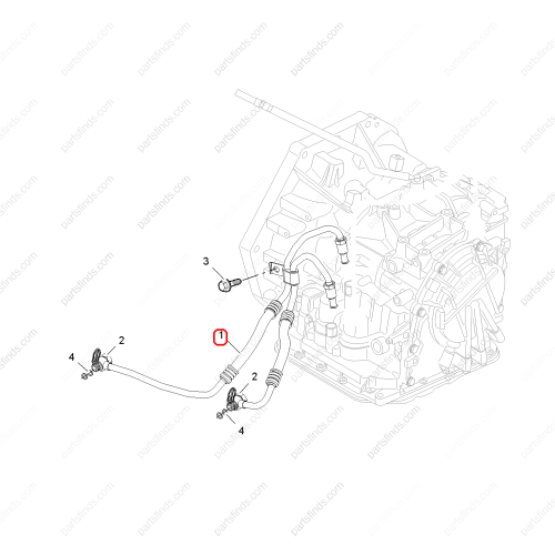 MG Transmission oil pipe OEM 10098753 FOR  MG350