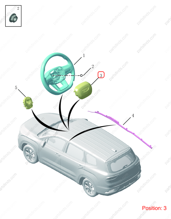 GEELY Main airbag OEM 8031076100B01 / 6608009271B01 FOR OKAVANGO