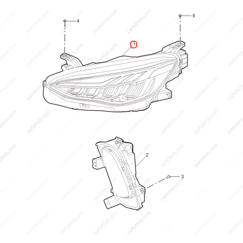 MG Headlight OEM 11780188 FOR  MG HS