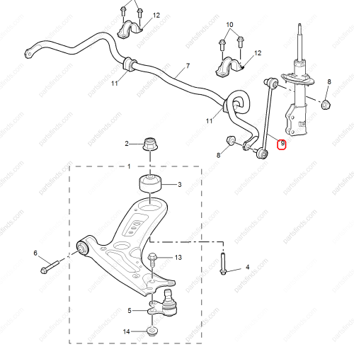 MG Balance bar ball joint OEM 10194392 FOR  MG6 MG5