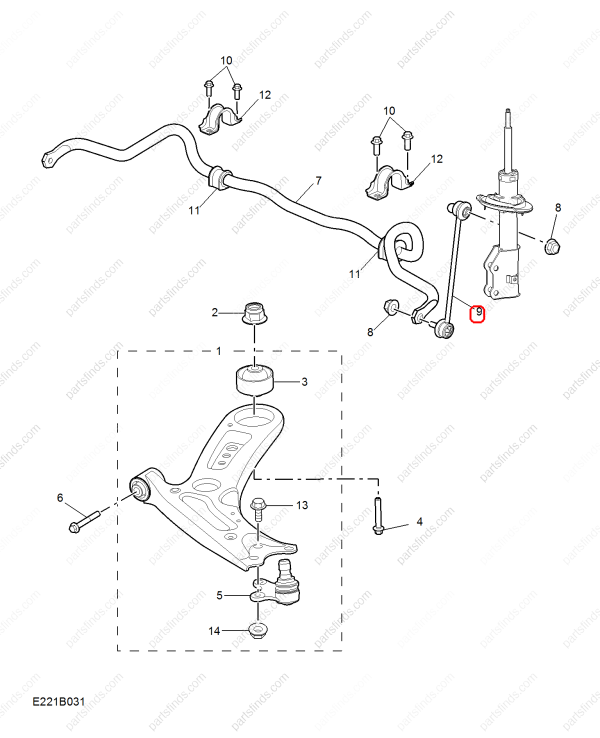 MG Balance bar ball joint OEM 10194392 FOR MG6 MG5