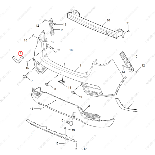 MG Bumper grille OEM 10322246 FOR  MG ZS