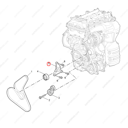 MG Idler pulley bracket OEM 10099448 FOR  MG ZS MG5 MG GT