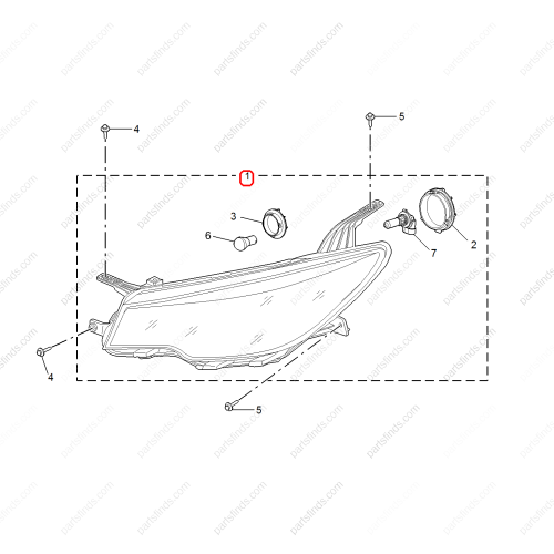 MG Headlight OEM 10266528 FOR  MG ZS