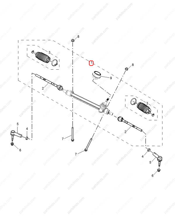 MG Steering gear OEM 10845287 FOR  MG HS