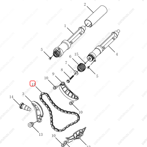 GEELY Balancer shaft chain OEM 1042002600 / 1016056381 FOR  OKAVANGO Emgrand X7 Sport