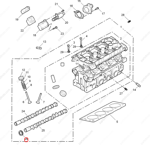 MG Camshaft oil seal OEM LZB100271 FOR  MG6