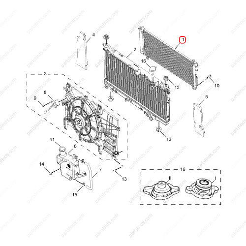 MG Condenser OEM 50013425 FOR  MG350 MG5