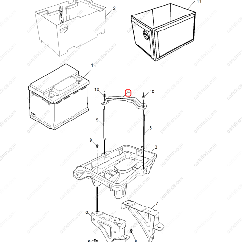 MG Battery bracket OEM 10108565 FOR  MG GS