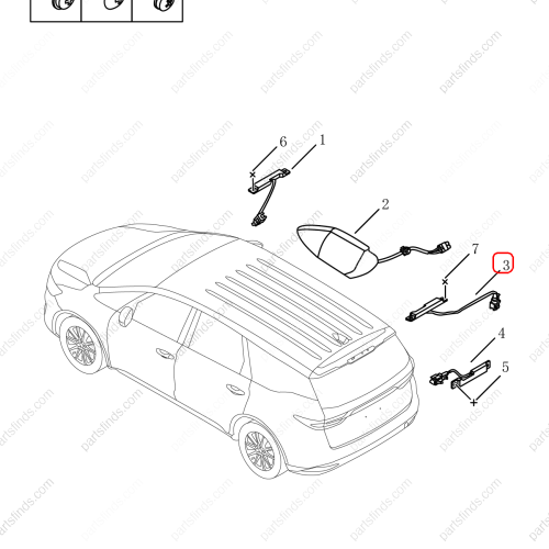 GEELY Antenna OEM 7085015200 / 6606737176 FOR  OKAVANGO