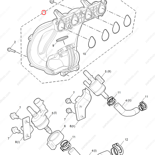 MG Intake manifold OEM 10203831 FOR  MG ZS MG5 MG GT