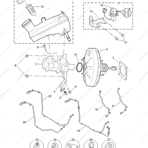 MG Brake fluid reservoir OEM 10860640 FOR  MG5