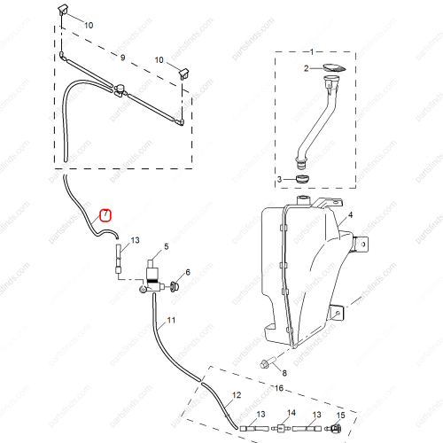 MG Wiper spray pipe OEM 10577254 FOR  RX5 MG GS