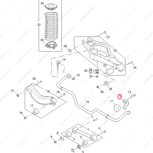 MG Balance bar bracket OEM 10622133 FOR  MG HS