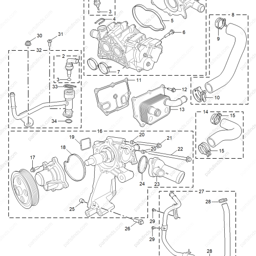 MG Thermostat assembly OEM 10660568 FOR  MG5